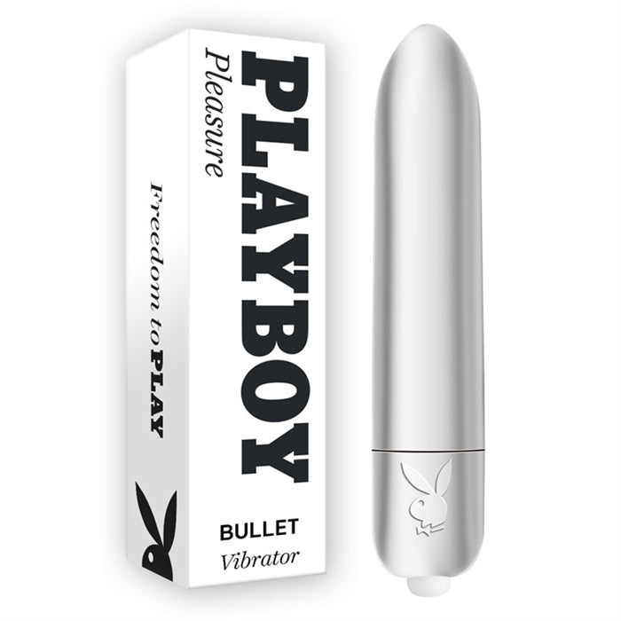 Playboy Silver Mini Bullet Pleasure Treasure Boutique Playboy Silver Mini Bullet Pleasure Treasure Boutique