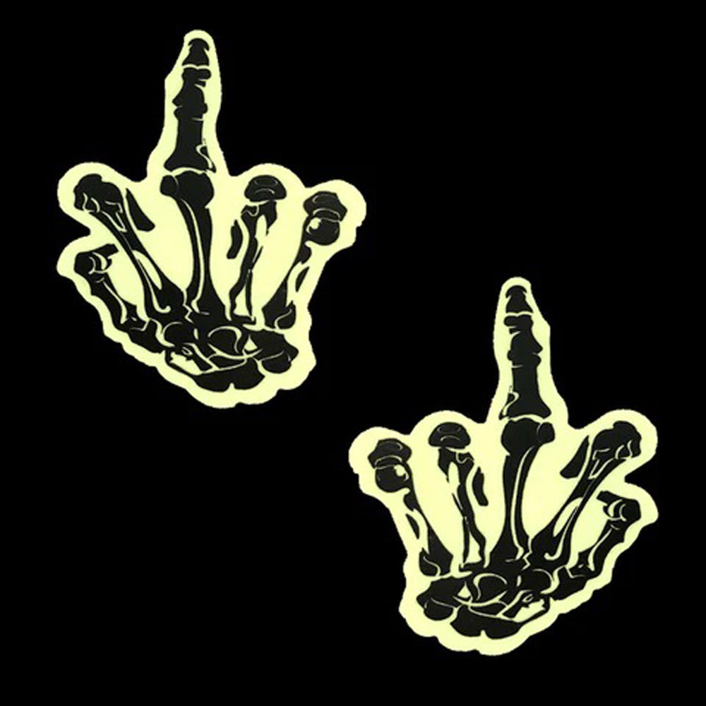 FU Glow in The Dark Skeleton Hand Pasties