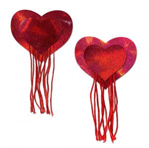 Pastease Red Heart w/Fringe