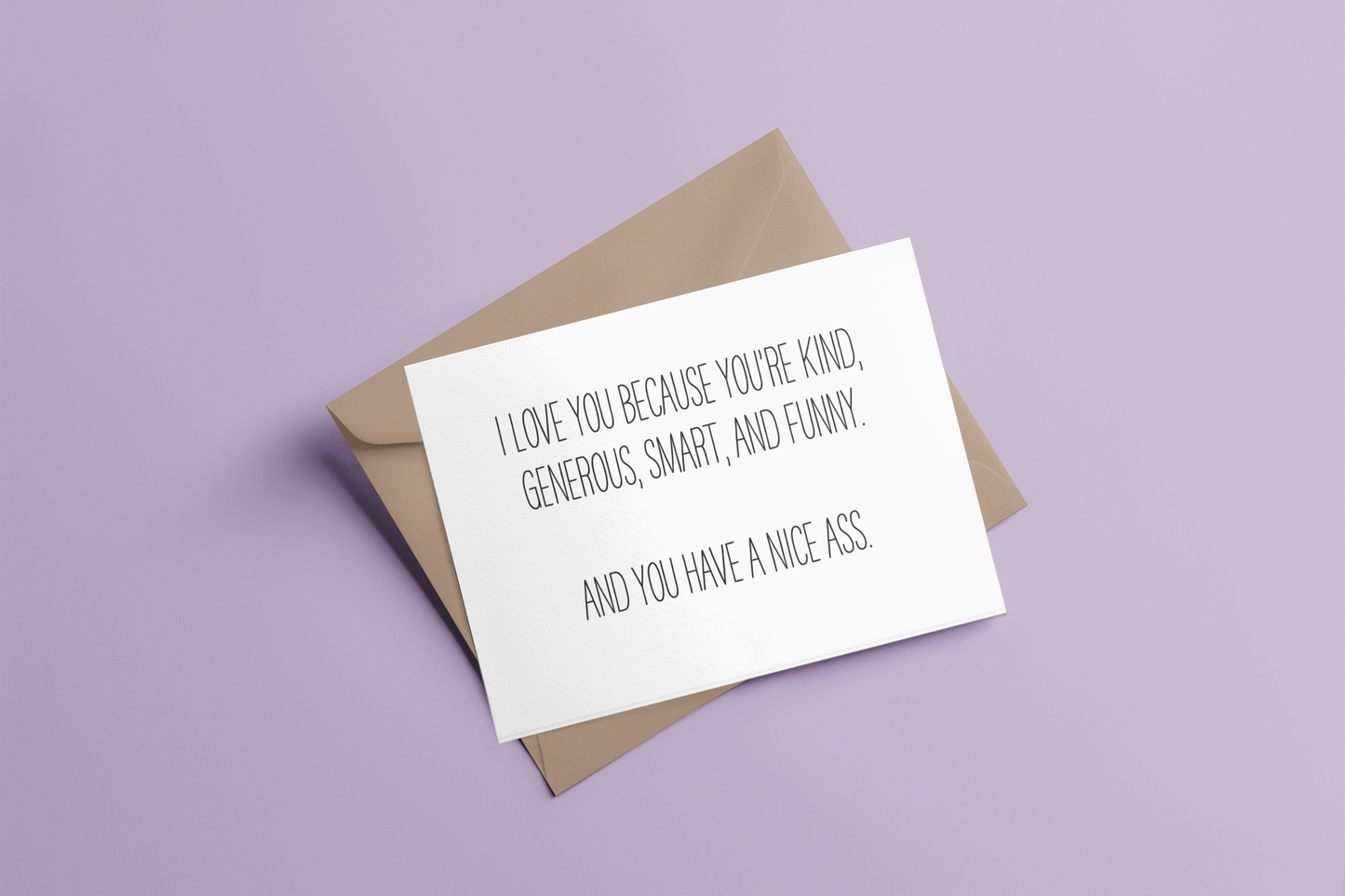 Nice Ass Card Funny Love Card