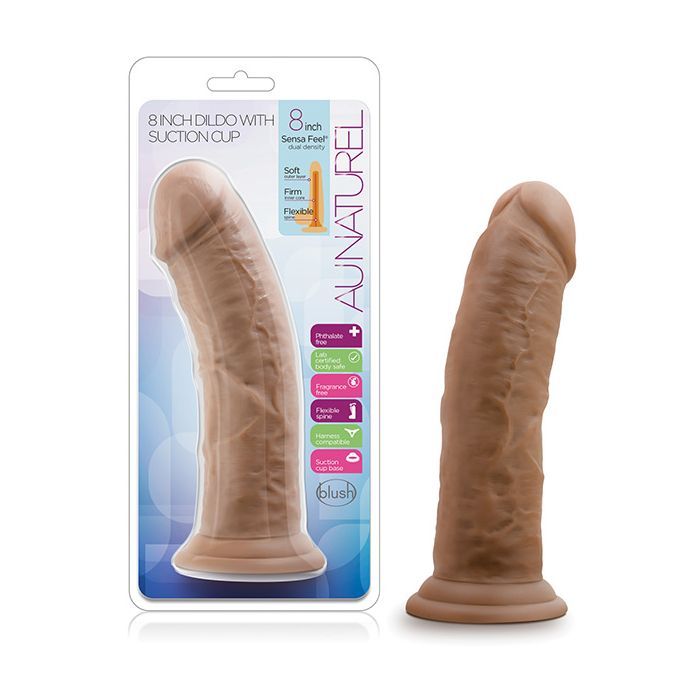 Au Naturel 8" Dildo w/ Suction Cup