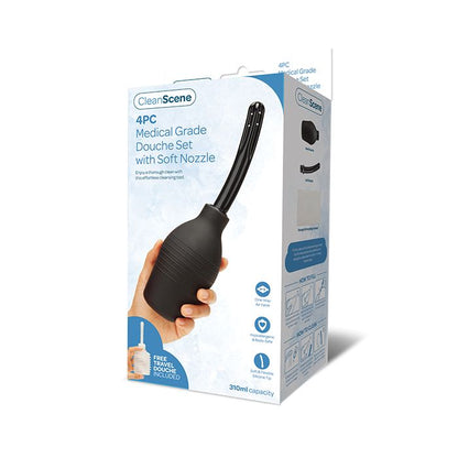 CleanScene 4 Pc Medical Grade Douche Set w/Soft Nozzle