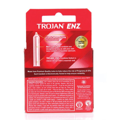 Trojan Enz Unlubricated - 3 pk
