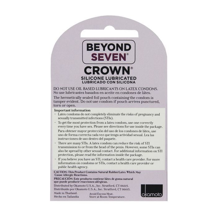 Crown Lubricated Condoms - Box of 3