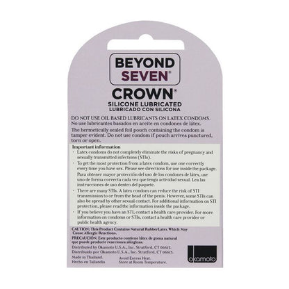 Crown Lubricated Condoms - Box of 3