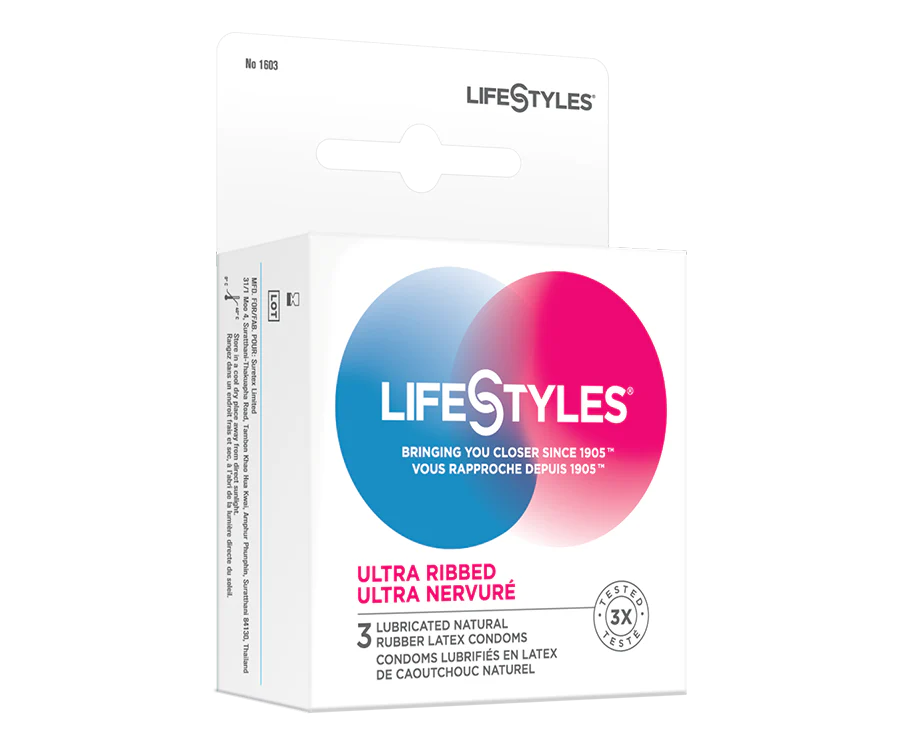 Lifestyles Ultra Ribbed - 3 pk