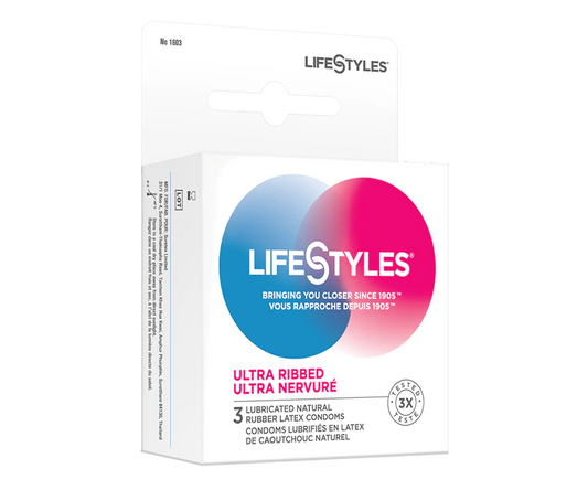 Lifestyles Ultra Ribbed - 3 pk