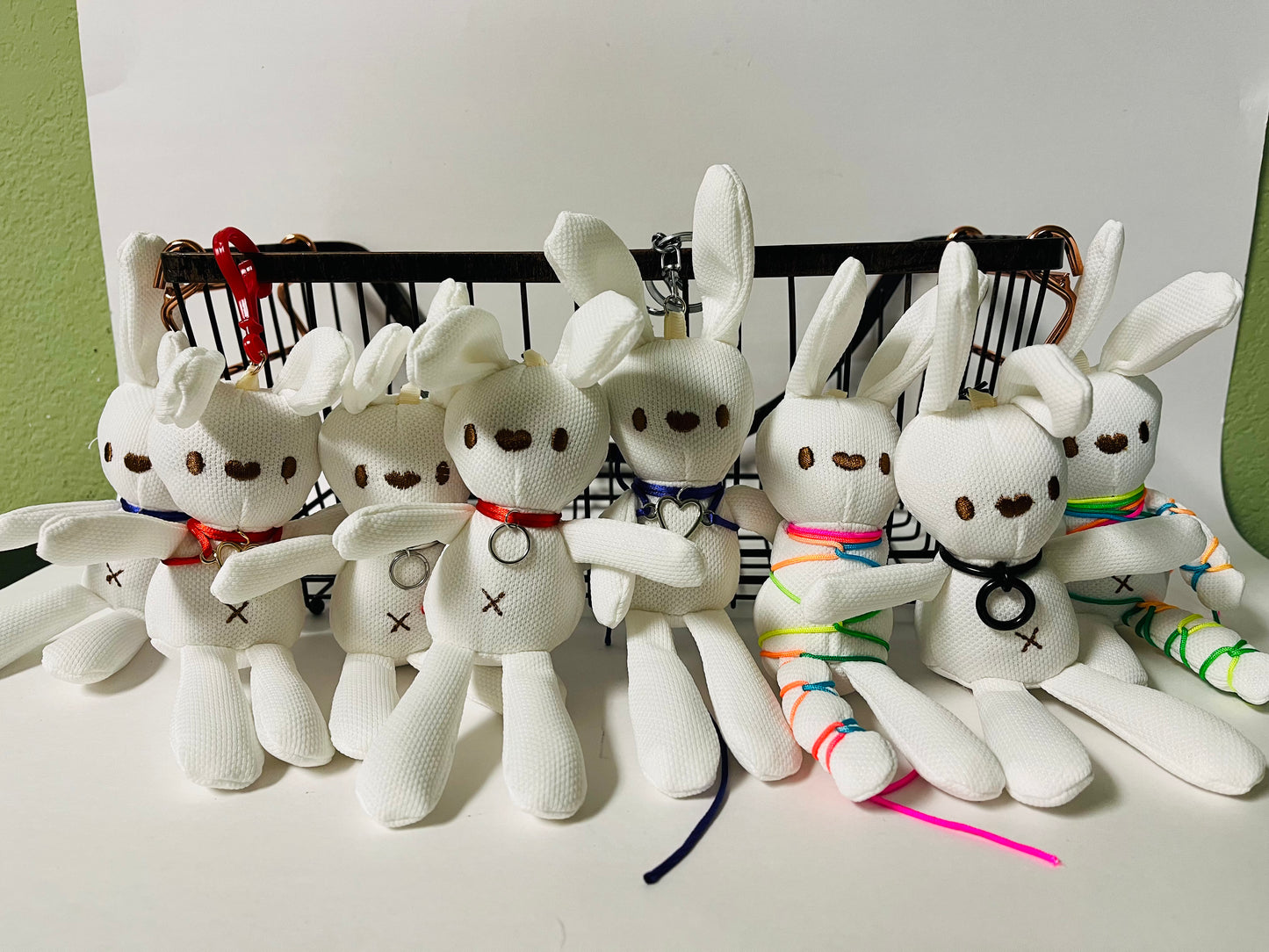 Rope Bunny Keychains