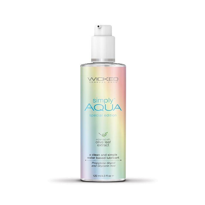 Wicked Sensual Care Simply Aqua Special Edition Water Based Lubricant - 4 oz