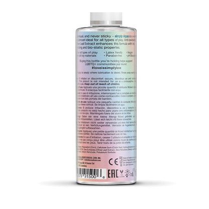 Wicked Sensual Care Simply Aqua Special Edition Water Based Lubricant - 4 oz