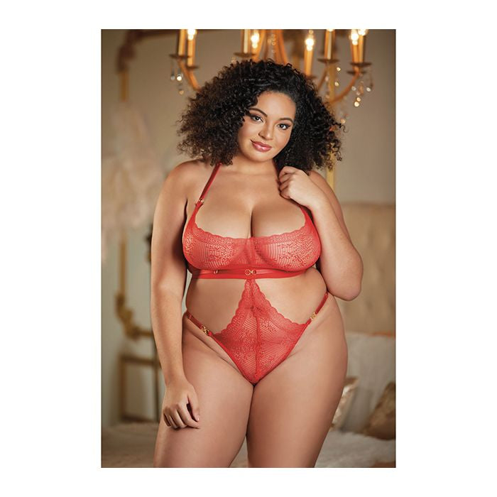 Allure Halter Lace Teddy