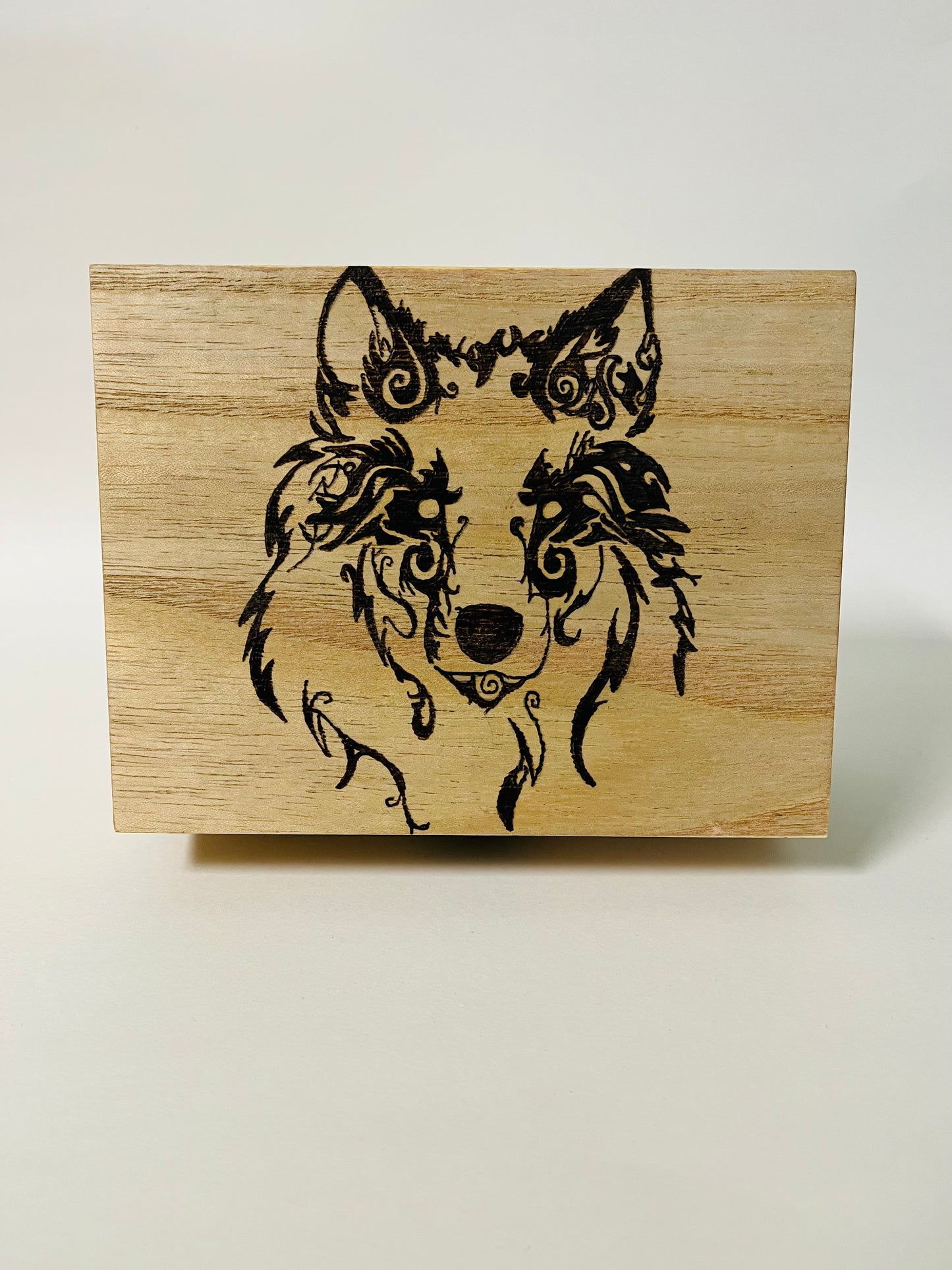 Large Wood Burned Boxes