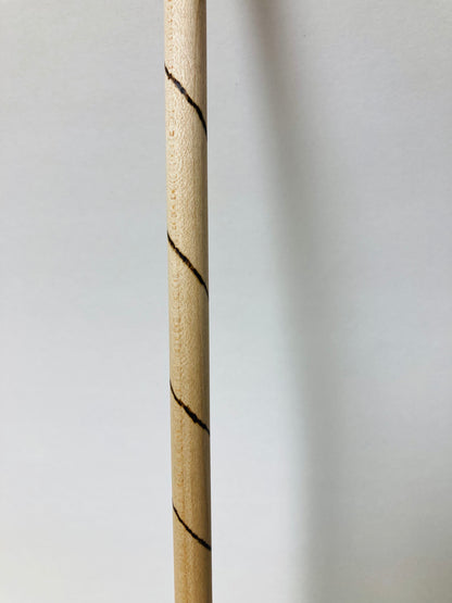 Hand-Burned Hardwood Canes 16" length