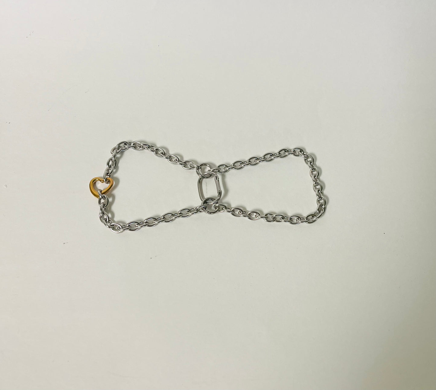 Gold Heart Chain Cuffs