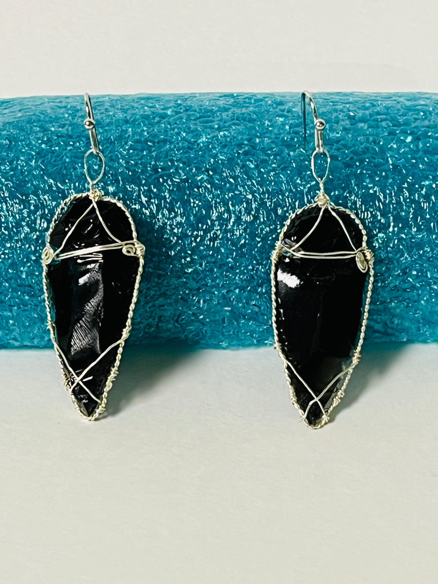 Onyx and Steel Earrings