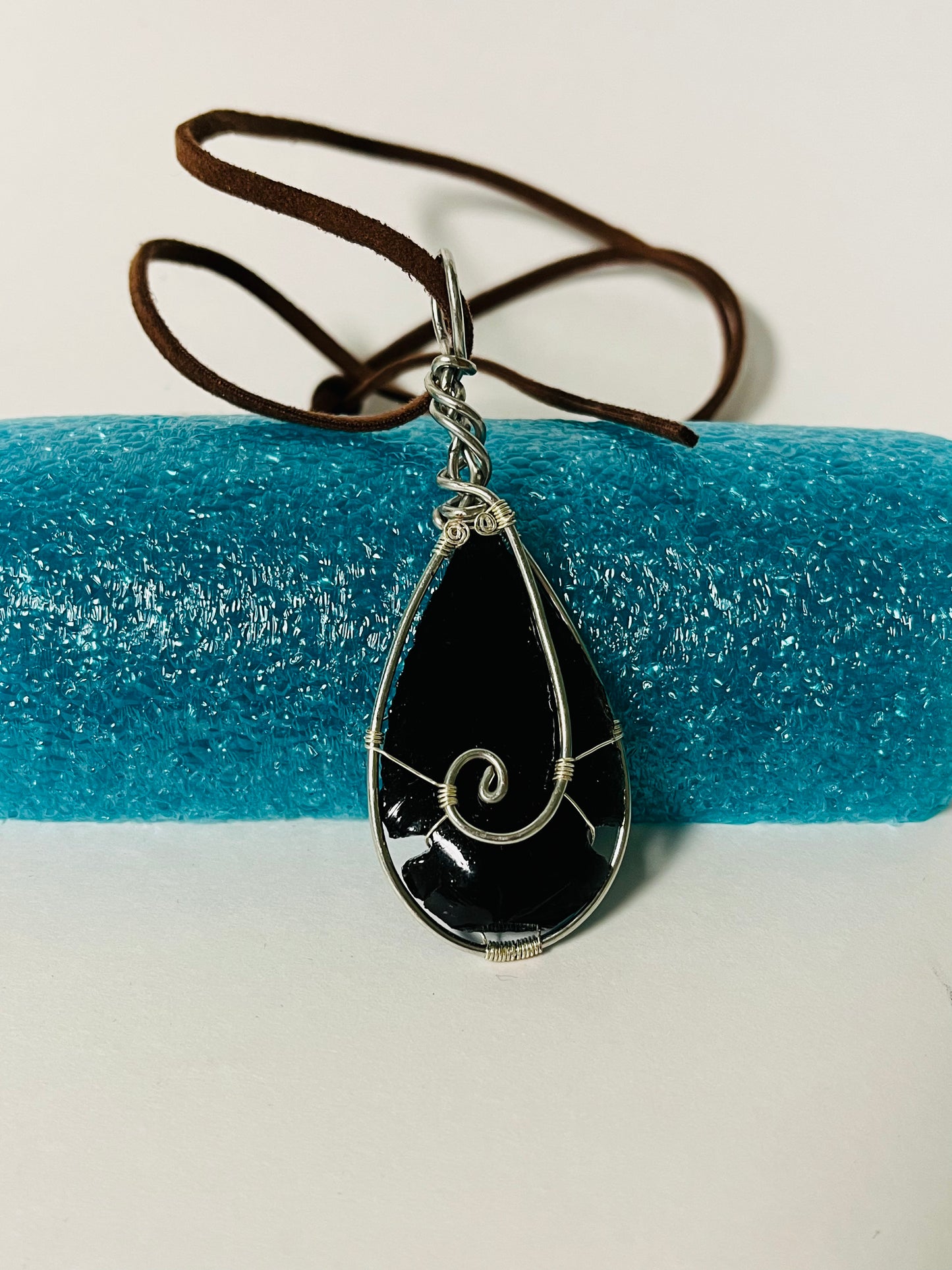 Onyx Teardrop Necklace