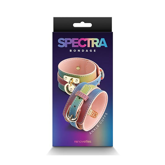 Spectra Bondage Ankle Cuffs Rainbow