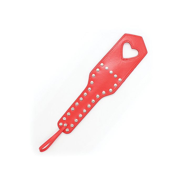 Plesur Cut-Out Heart w/Studs Paddle
