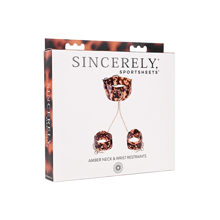 Sincerely Amber Neck & Wrist Restraints